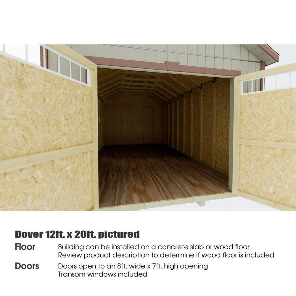 Best Barns Pre Cut Roof Trusses Wood Storage Sheds, 136.00 x 192.00 x 144.00 inches