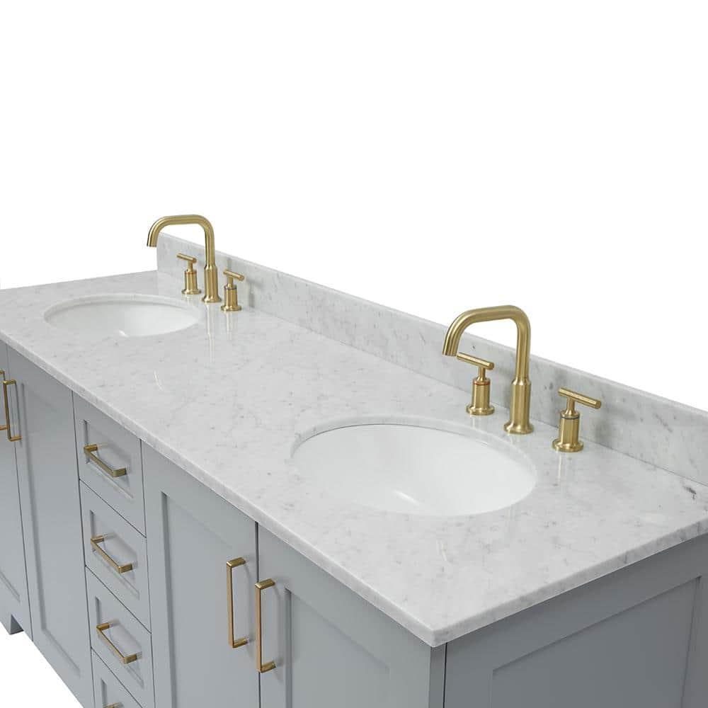 ARIEL TAYLOR 73 IN DOUBLE OVAL SINK VANITY 1