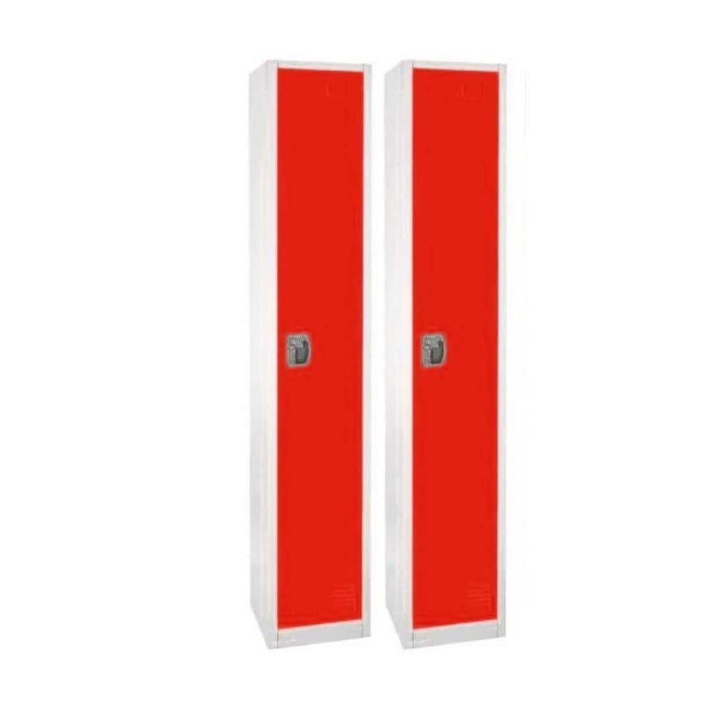 12'' Wide Steel 1-Tier School and Gym Locker (Set of 2)