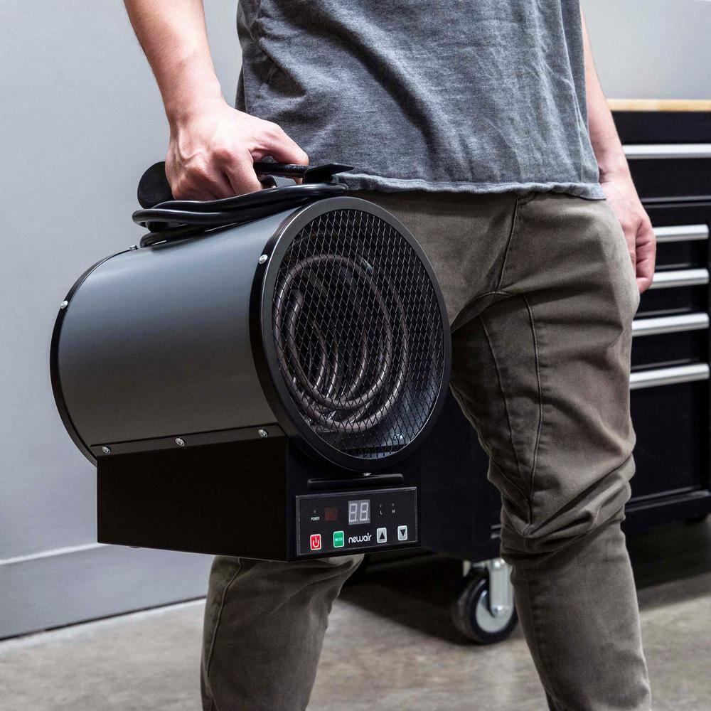 Newair Newair Freestanding or Ceiling/Wall Mounted 4800W Electric Garage Heater 240v, 500 sq. ft. with Remote Control
