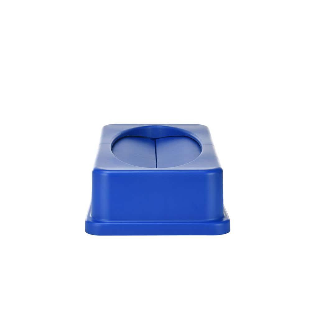 Alpine Industries 23 Gallon Trash Can Recycle Bin and Drop Slot Lid