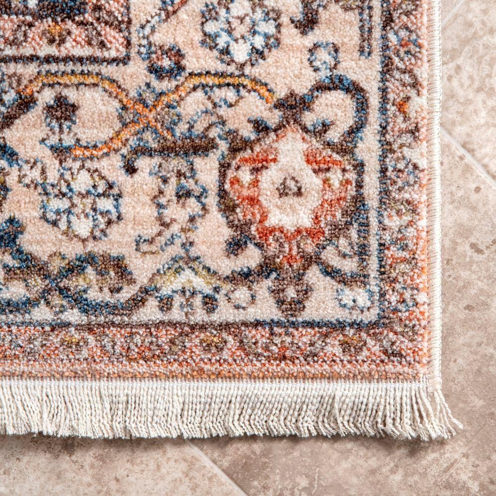 Nuloom Harriet Medallion 2x12 Runner Indoor Area Rug for Living Room Bedroom Dining Room Entryway Hallway Kitchen, Light Brown/Ivory
