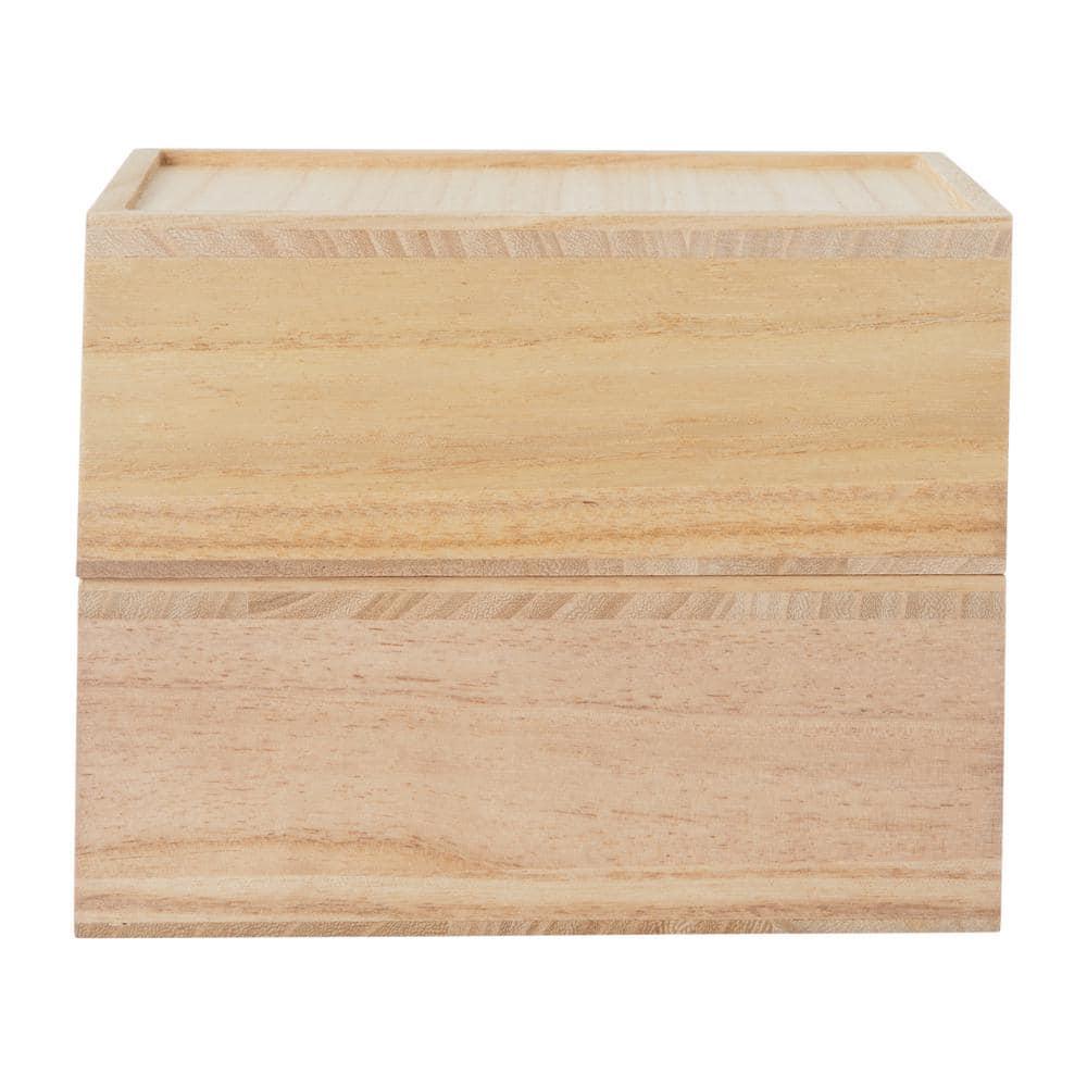 Martha Stewart Thomas Martha Stewart Wooden Storage Boxes With Pullout Drawers (Set of 2)