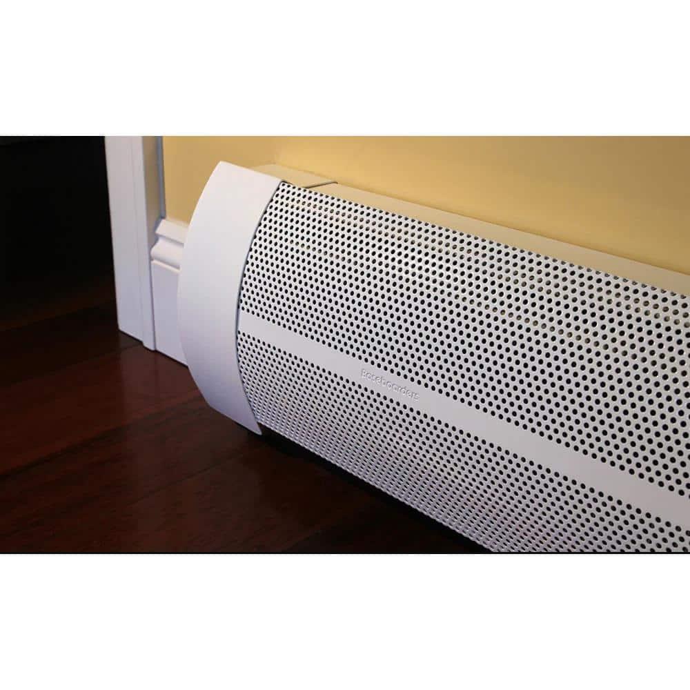 Elliptus 7-ft White Galvanized Steel Slip-On Baseboard Heater Cover