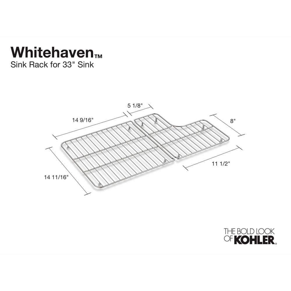 2 Piece Whitehaven Stainless Steel Rack for Whitehaven K-5826/5827 Sinks