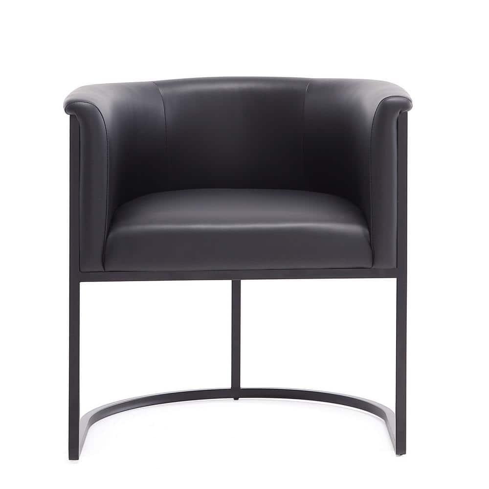Ceets Bali Saddle And Black Faux Leather Dining Chair (Set Of 2) (Set of 2)