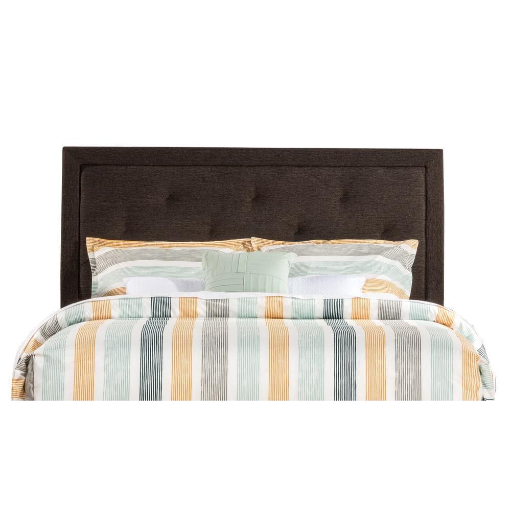 Hillsdale Furniture Becker Upholstered Full Headboard, Black/Brown
