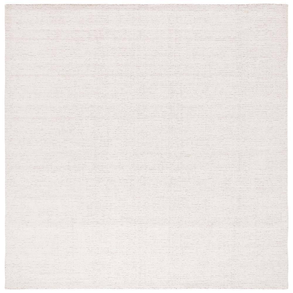 SAFAVIEH Abstract Delia Geometric Wool Area Rug, Ivory/Beige, 4' x 4' Square