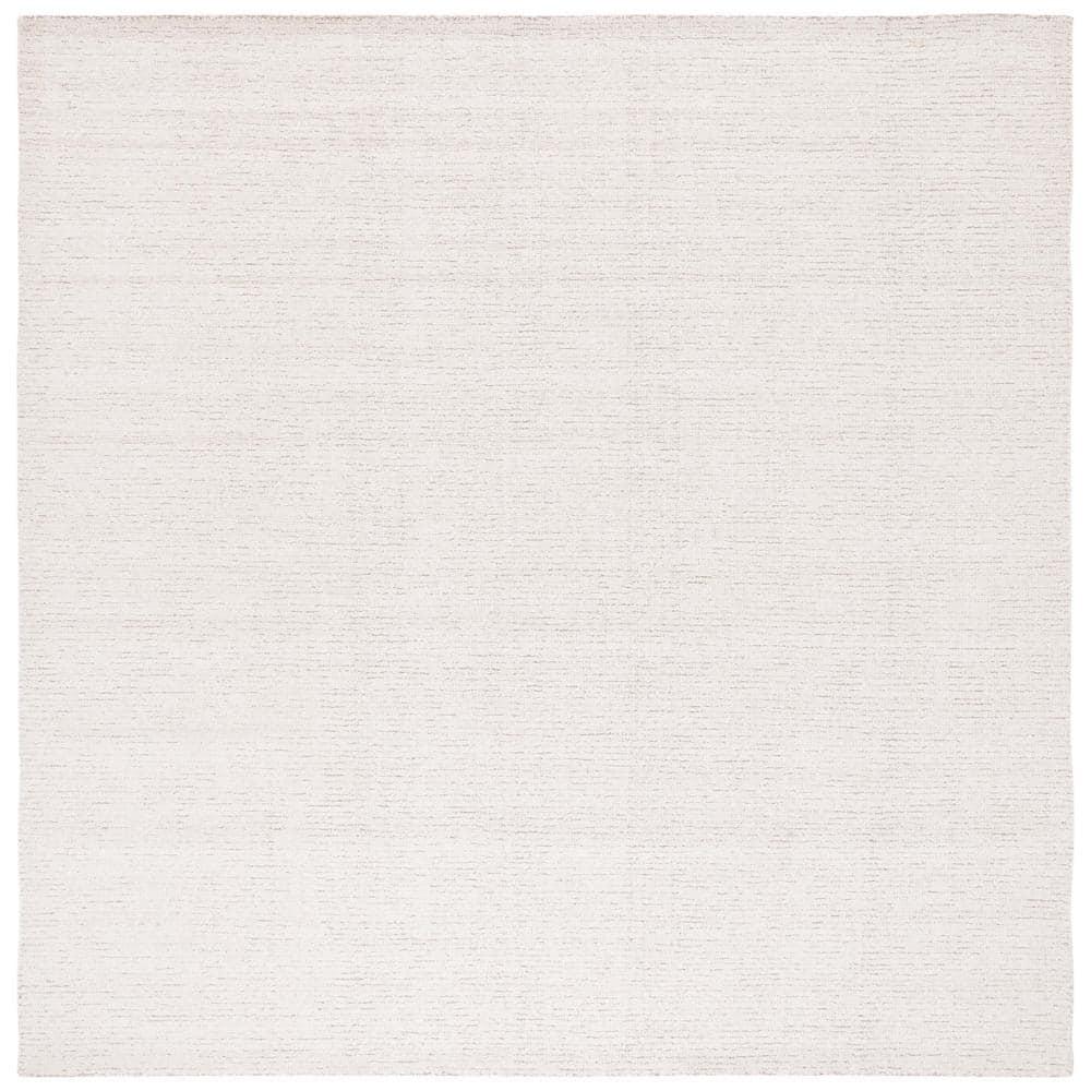 Abstract ABT468 Handmade Indoor Area Rug - Ivory/Beige - 8'x8' - Safavieh