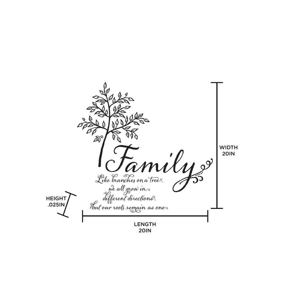 WallPops! Family Tree Quote Wall Decals