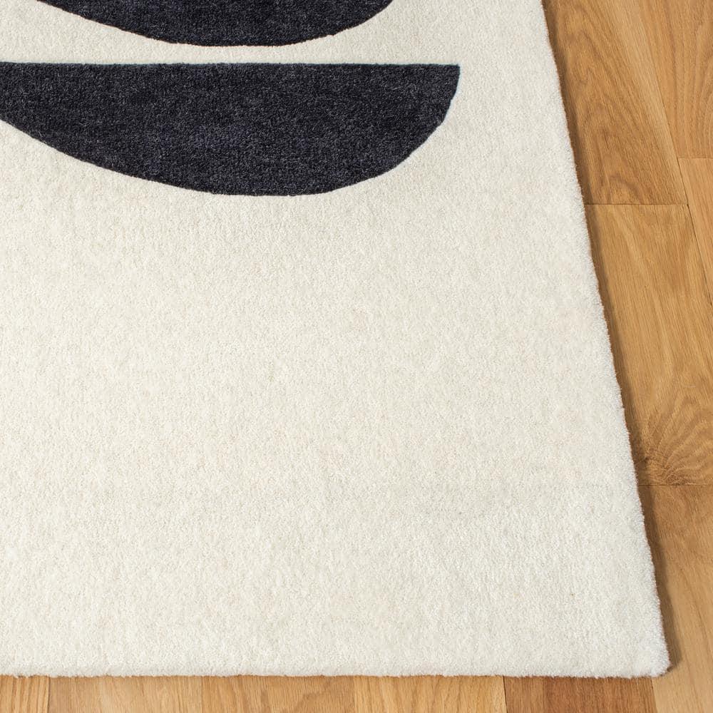 SAFAVIEH Fifth Avenue Deacon Abstract Area Rug, Ivory/Brown, 3' x 3' Square