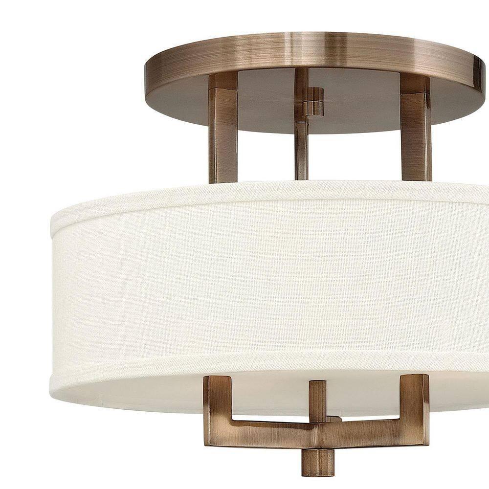Hinkley Lighting - Three Light Semi-Flush Mount - Foyer - Hampton - 3 Light