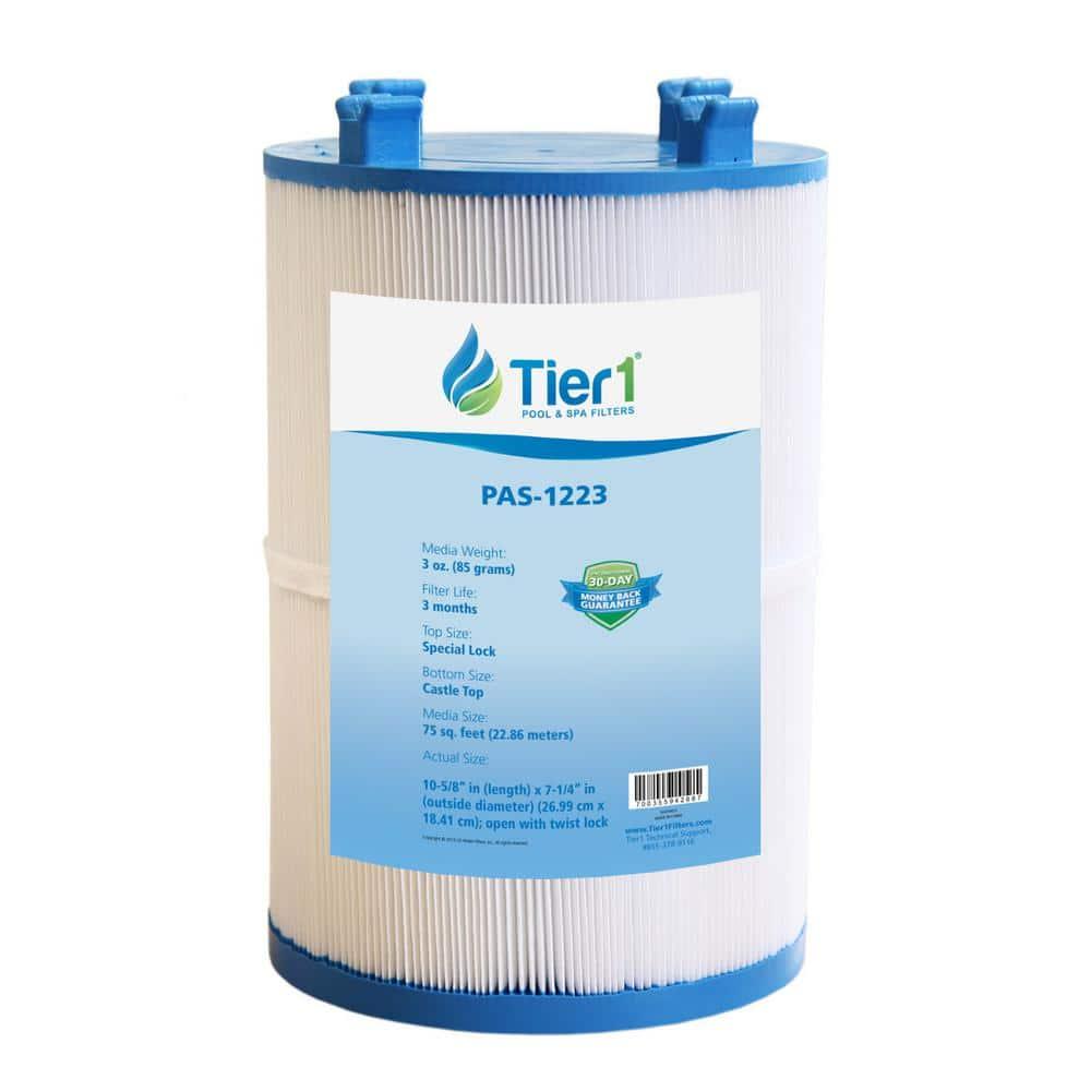 Tier1 Pool & Spa Filter Cartridge | Replacement for Dimension One 1561-00, Pleatco PDO75-2000, FC-3059, C-7367, Aladdin 17541 and More | 75 sq ft Pleated Fabric Filter Media