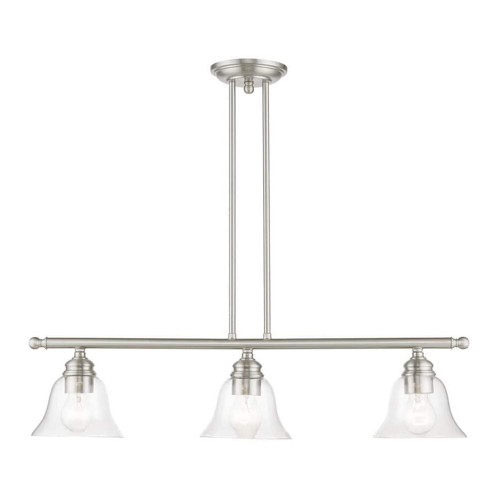 Livex Lighting Moreland 3 - Light Chandelier in  Brushed Nickel