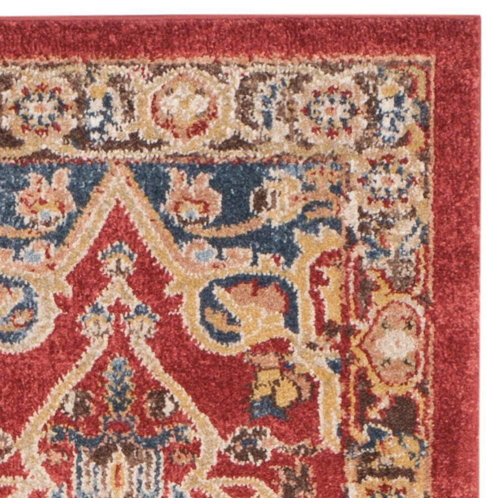 Bijar BIJ605 Power Loomed Indoor Runner Rug - Red/Royal - 2'3"x6' - Safavieh