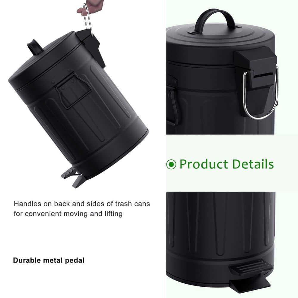 Innovaze Metal Step On Kitchen Trash Can - 3.2 Gallons