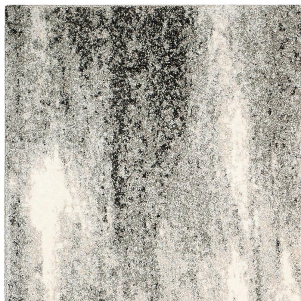 Retro RET2891 Power Loomed Indoor Area Rug - Grey/Ivory - 8'x8' - Safavieh.