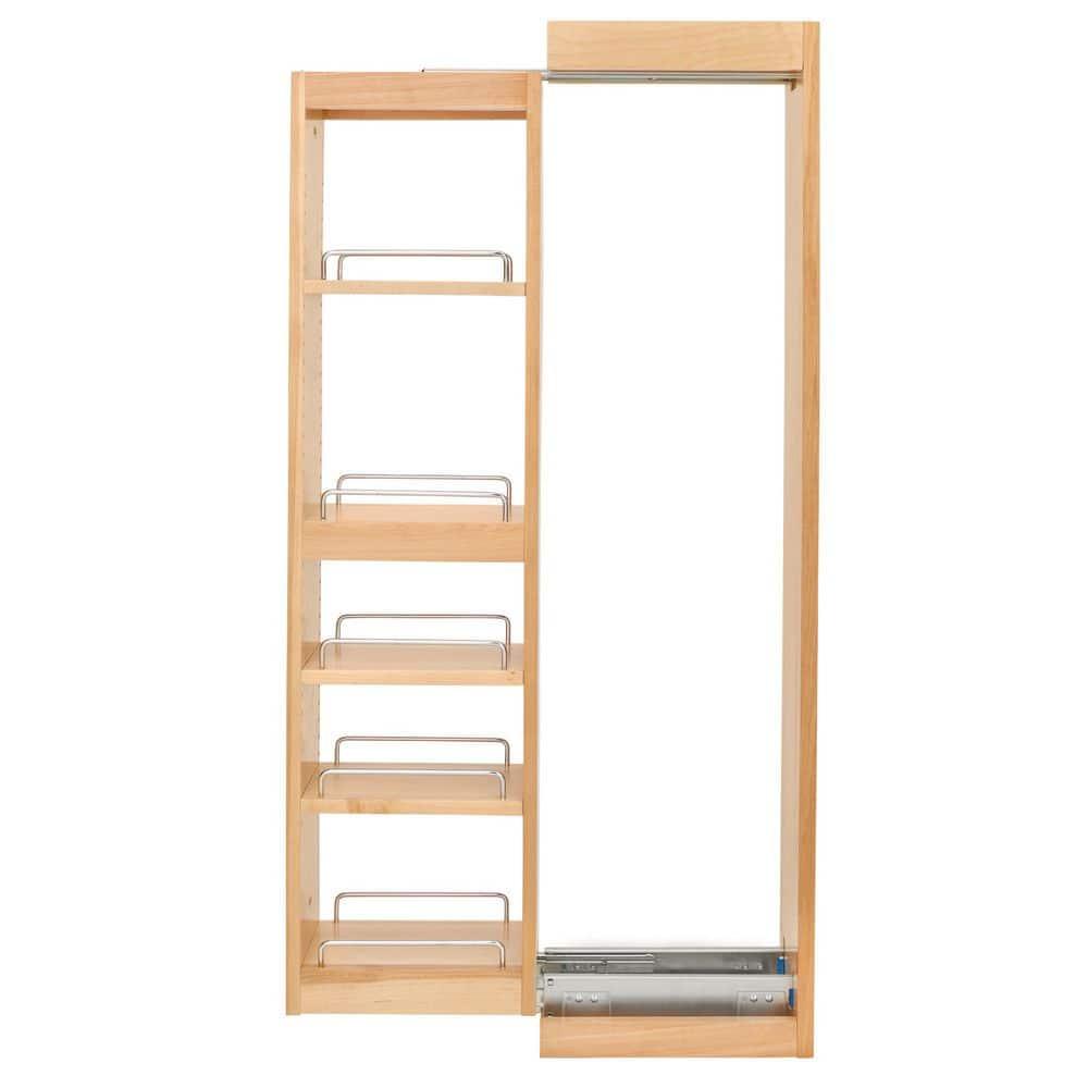 Rev-A-Shelf Pull Out Wall Filler Cabinet Wooden Organizer