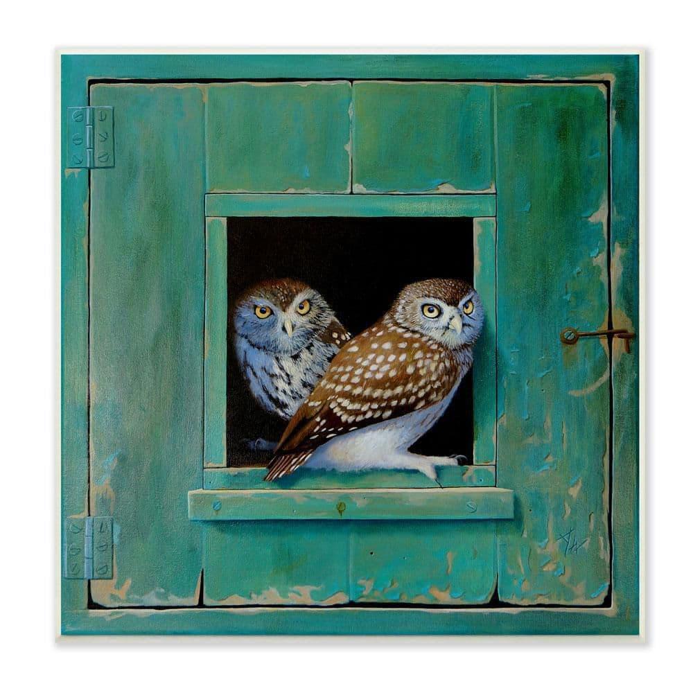 Stupell Industries " Spotted Owls " by Alan Weston Painting Print