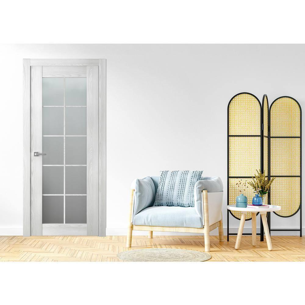 Belldinni Avon 10 Lite Solid Manufactured Wood and Glass Paneled Prefinished Standard Door