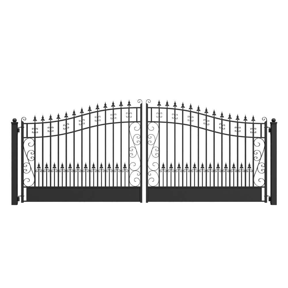 ALEKO Steel Dual Swing Driveway Gate - VENICE Style