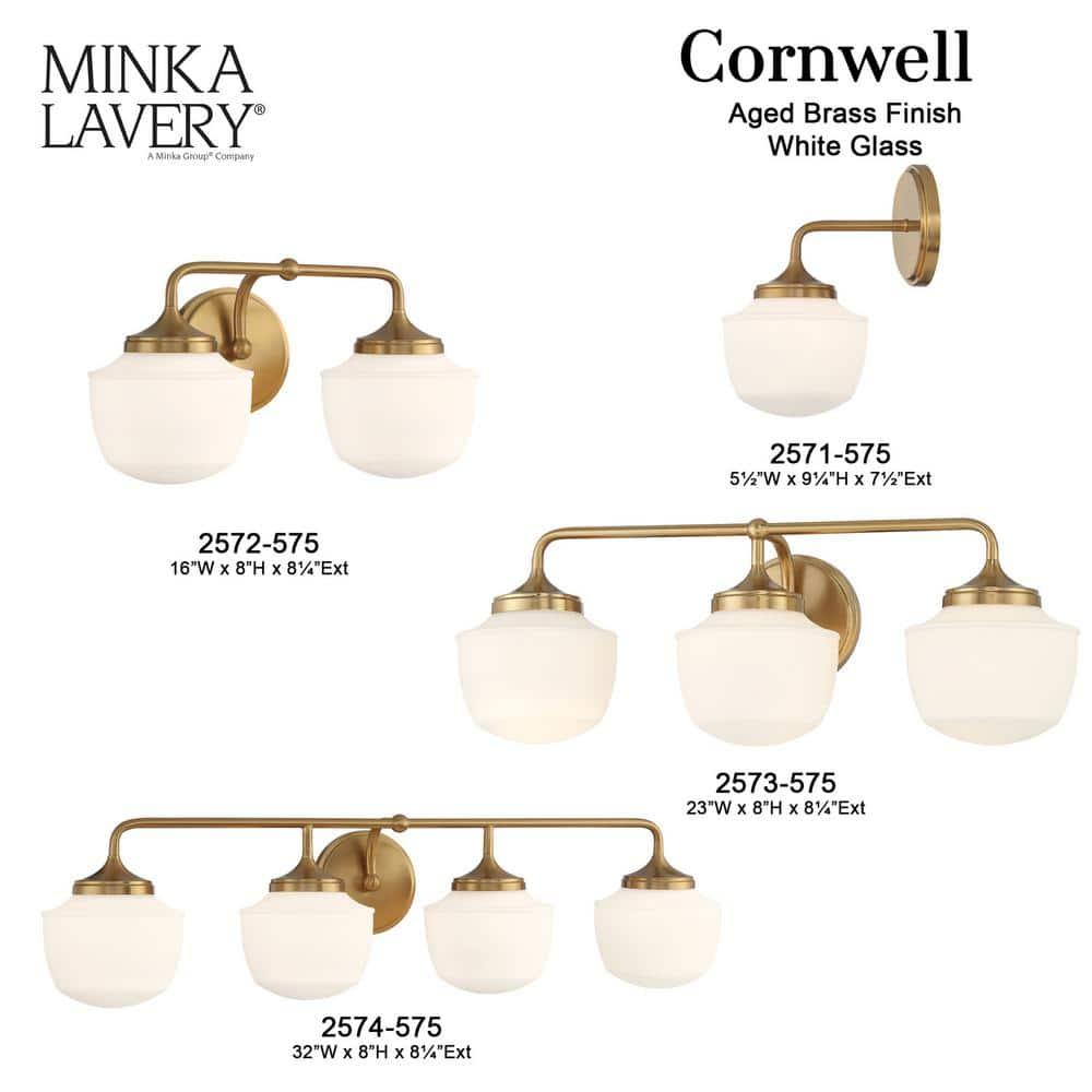 Minka Lavery - Cornwell - 3 Light Bath Vanity-8 Inches Tall and 23 Inches