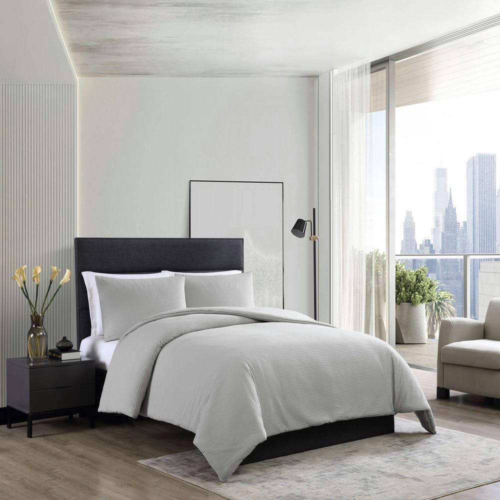 Vera Wang Vera Wang Waffle Pique Solid Cotton Comforter Set