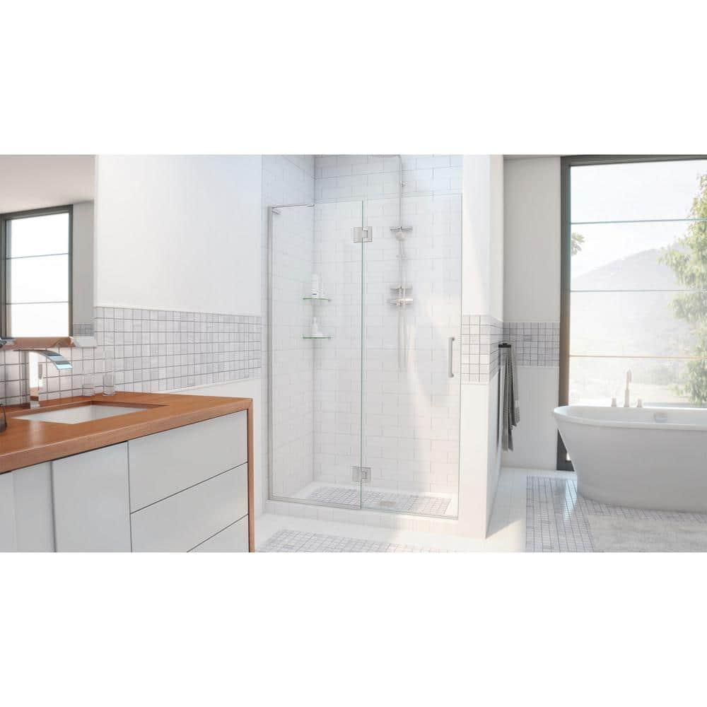 Unidoor-X 24 " W x72" H Hinged Frameless Shower Door