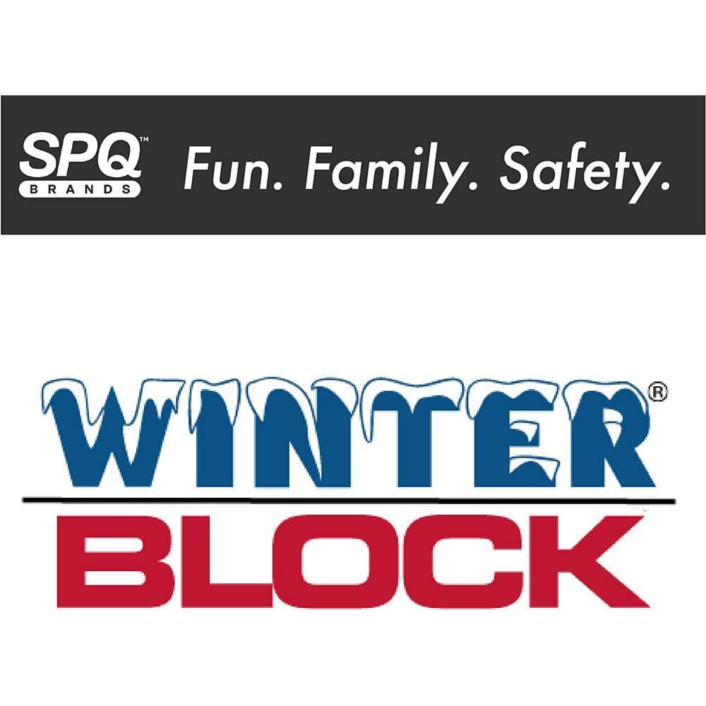 Winter Block Oval Winter Laminated Polyethylene Pool Cover, 12 x 18 ft. Aboveground Pool