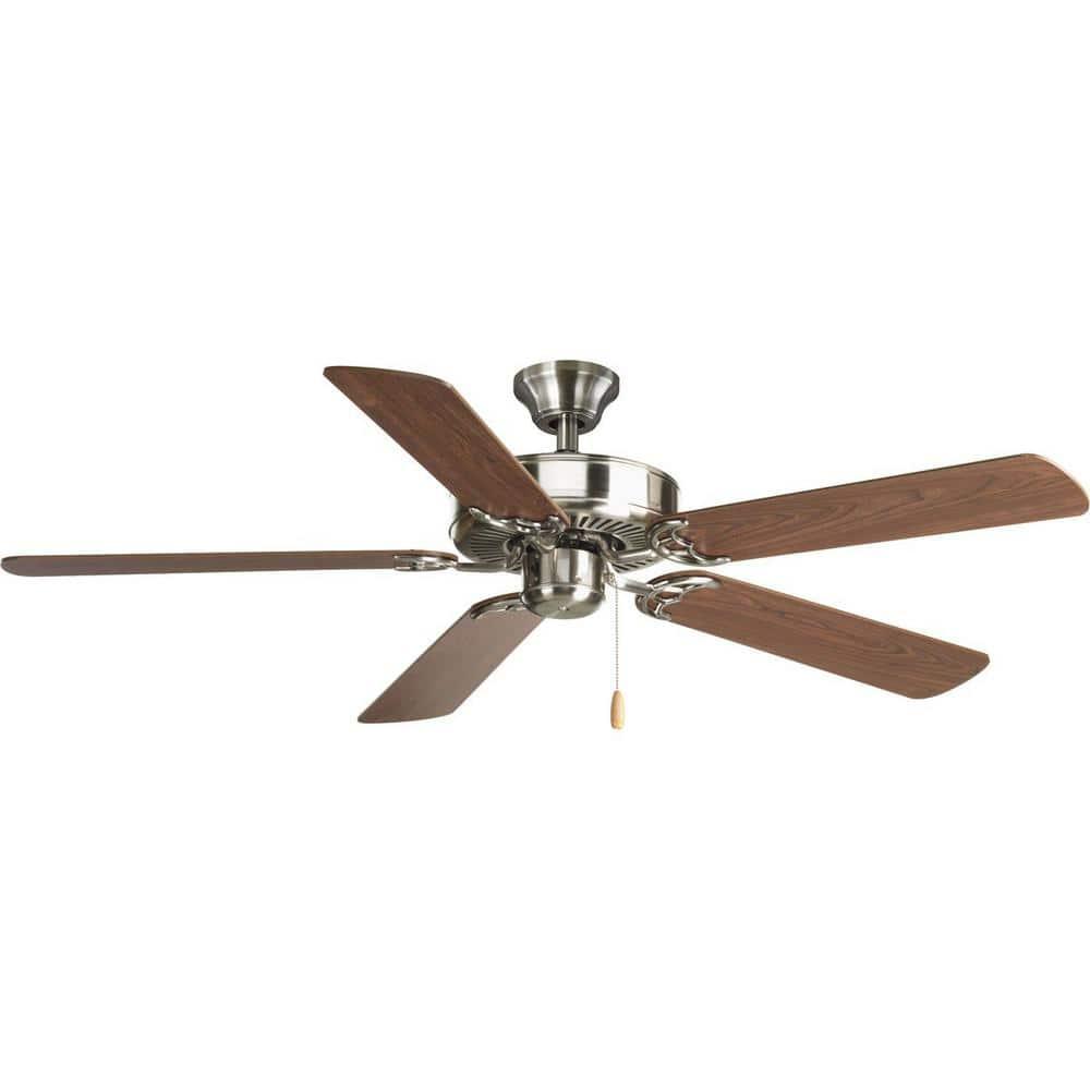 P2501-09-Progress Lighting-AirPro - Wide - Ceiling Fan in Transitional style - 52 Inches wide by 13.5 Inches high-Brushed Nickel Finish