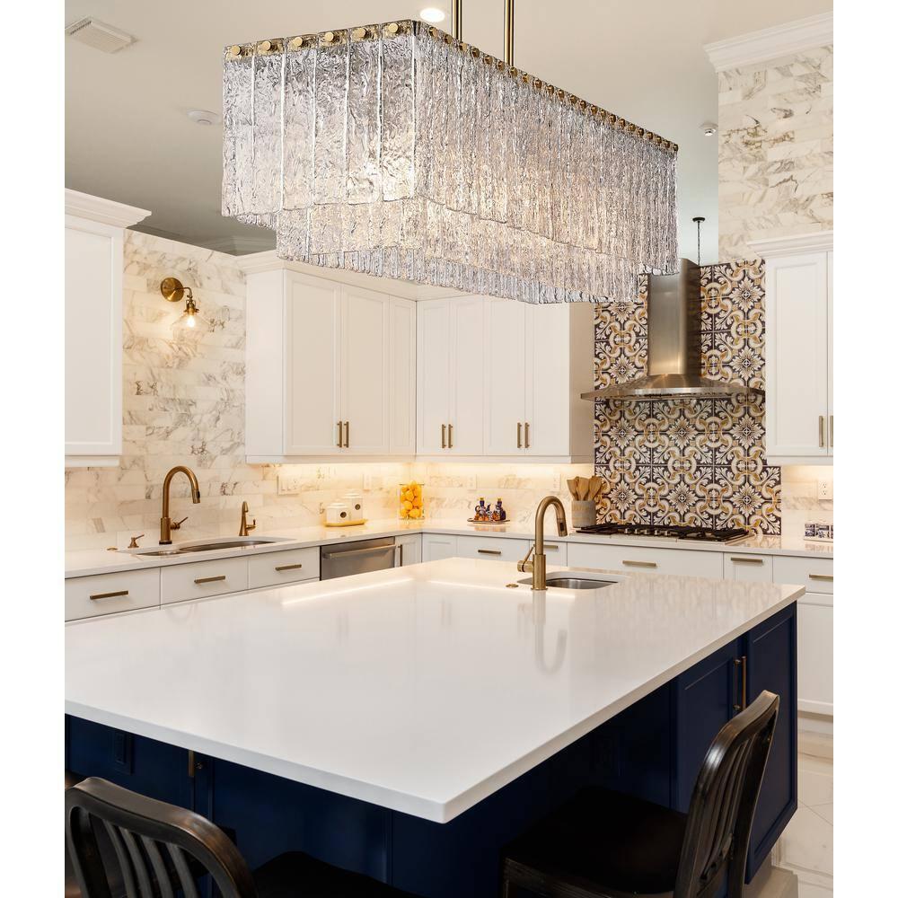 Z-Lite Glacier 5 - Light Island Pendant Light in  Modern Gold