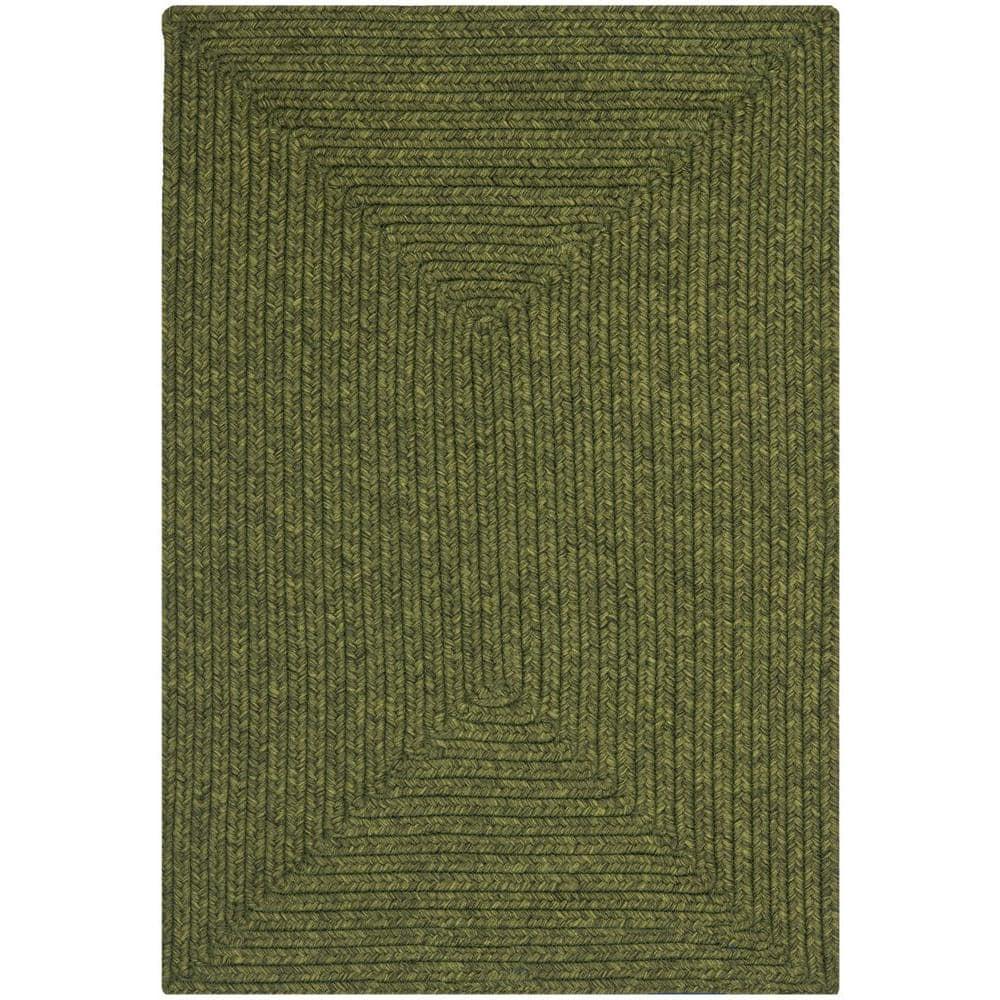 Braided BRD315 Hand Woven Area Rug - Green - 3'x5' - Safavieh.