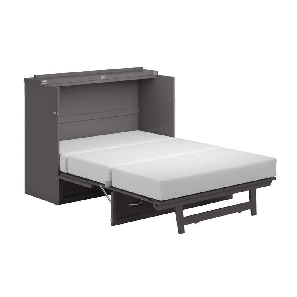 AFI Northfield Grey Full Solid Wood Murphy Bed Chest