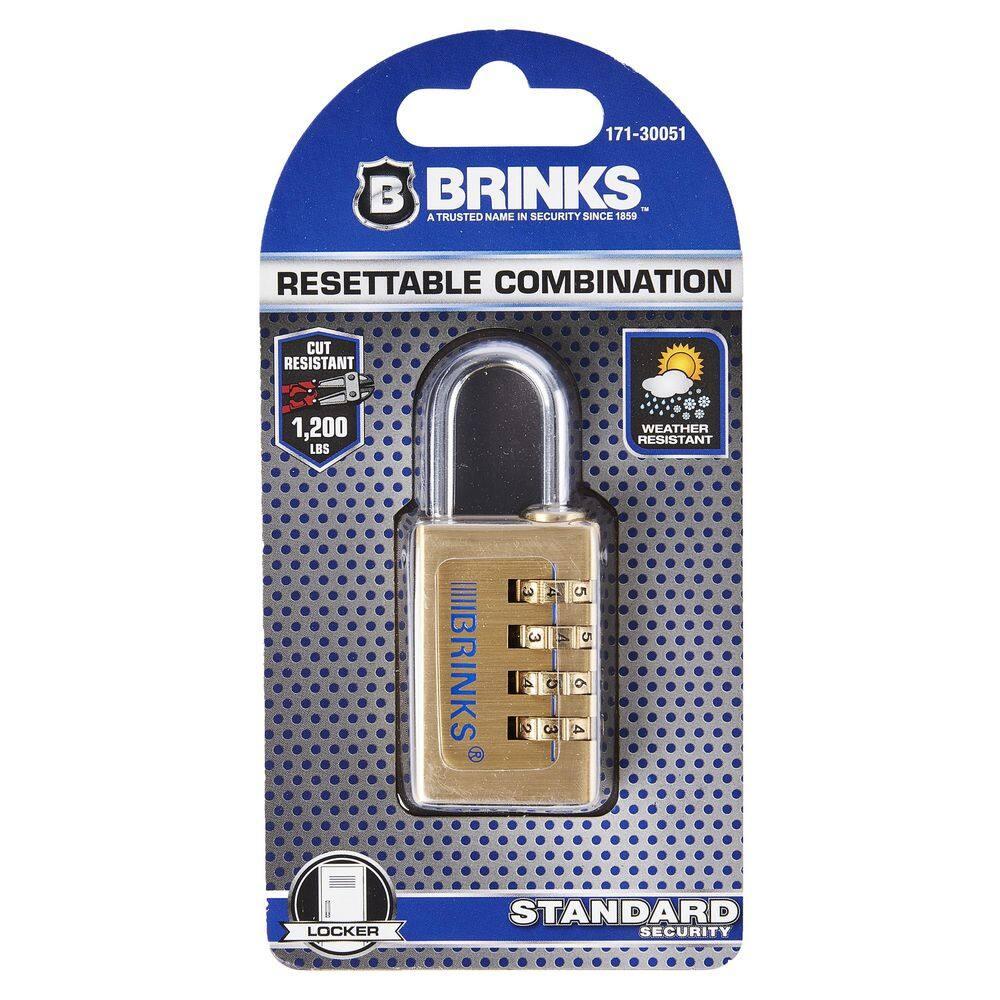 Brinks Home Security 171-30051: 30Mm Solid Brass, Resettable Combination