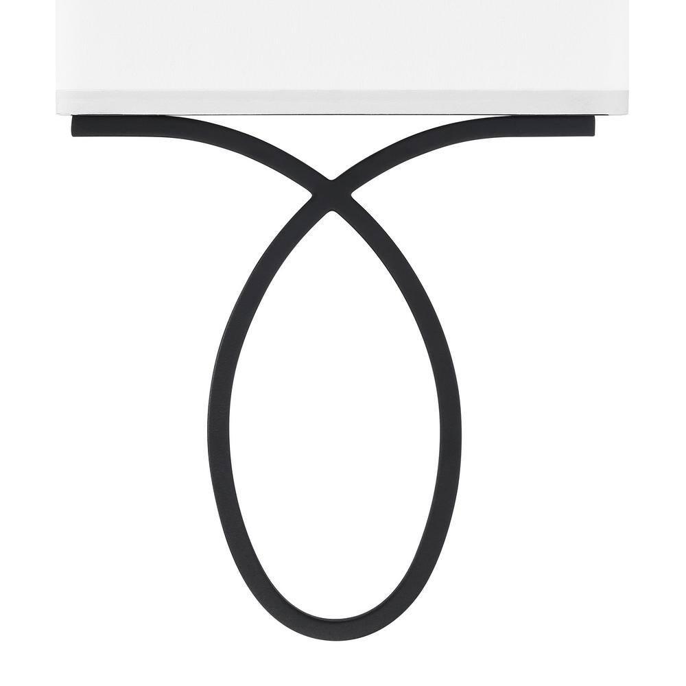 Crystorama Brinkley 2 Light Black Forged Wall Mount - 10"W x 15"H x 3.75"D