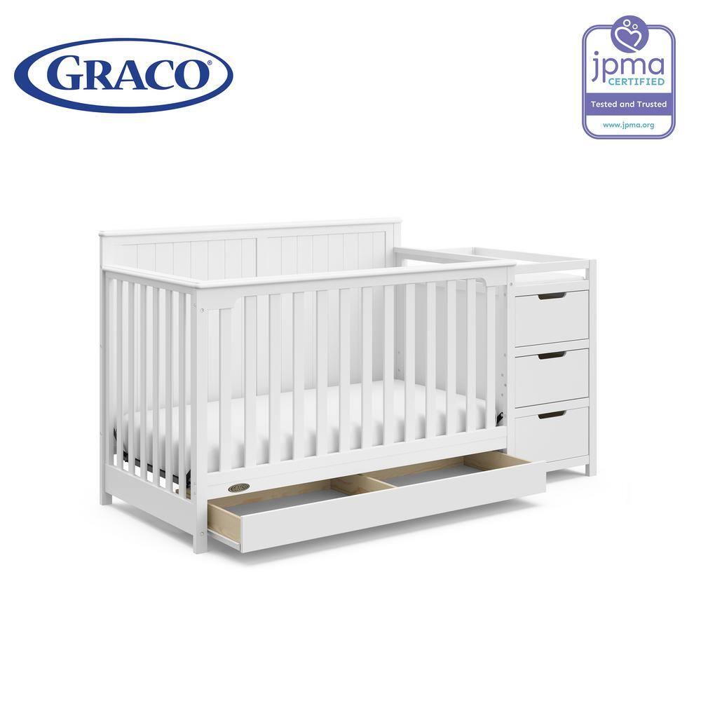Graco Hadley 5-in-1 Convertible Crib and Changer with Storage