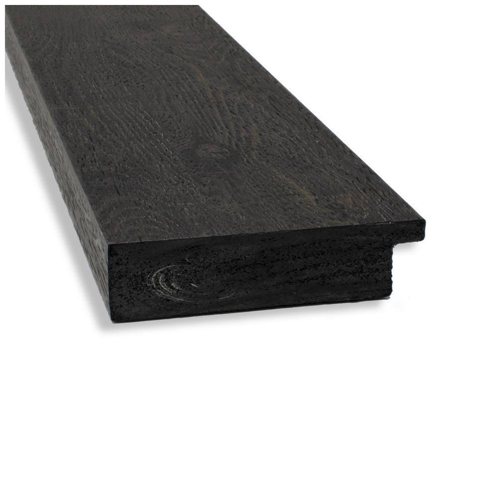 Amanti Art Beveled Bathroom Wall Mirror - Rustic Plank Espresso Frame Outer Size: 41 x 29 in