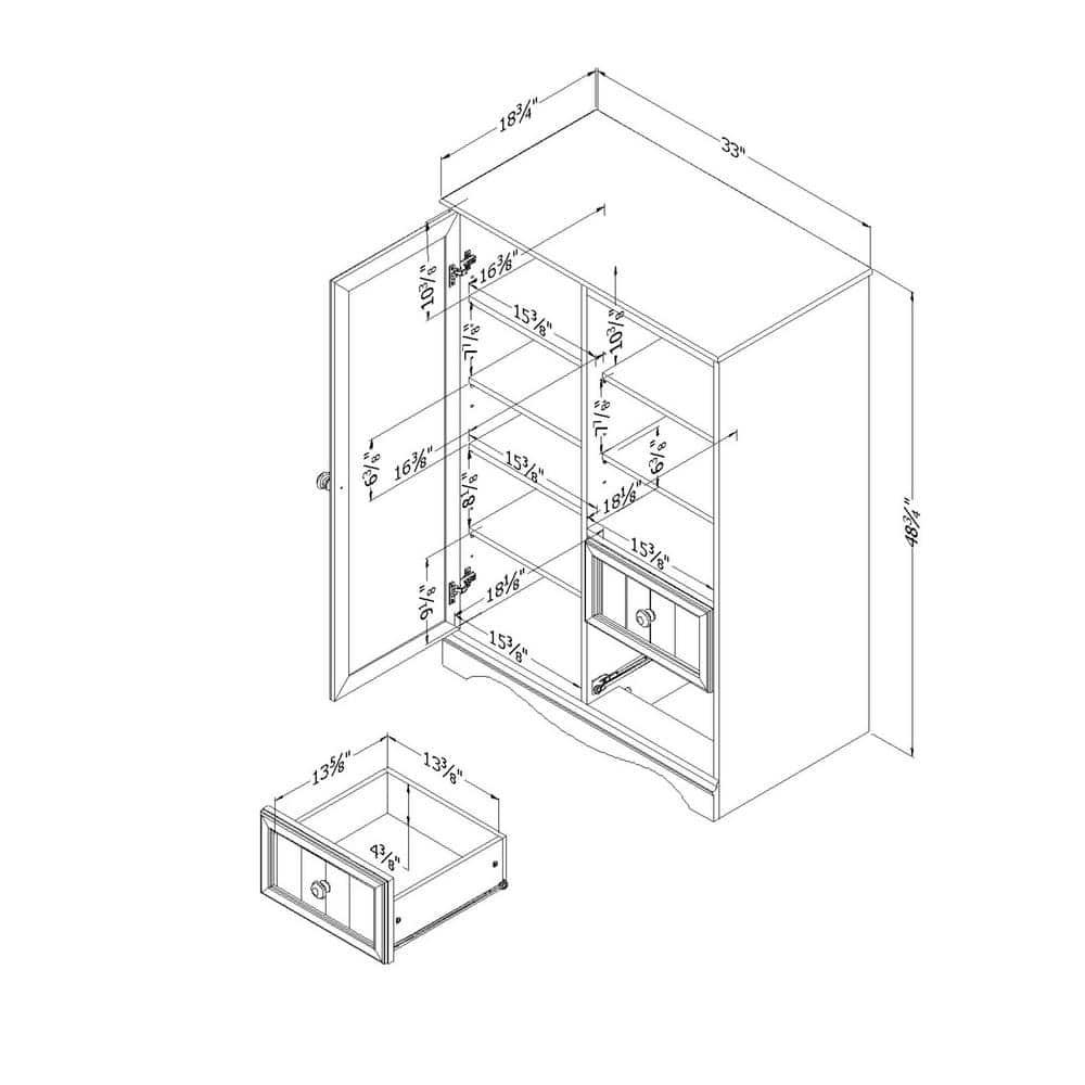 Savannah 33'' Wide Kids Armoire