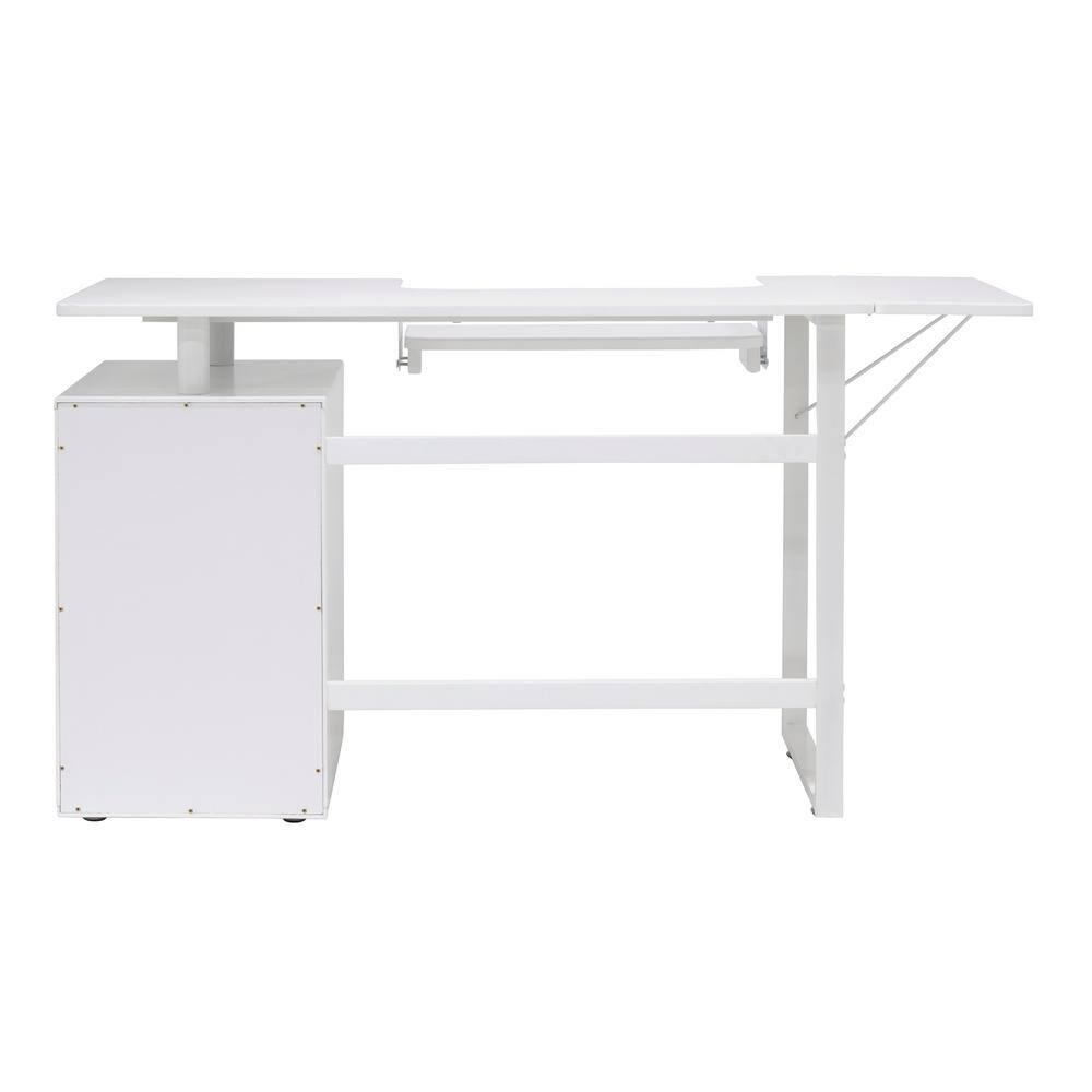 56.75'' x 23.75'' Sewing Table with Sewing Machine Platform