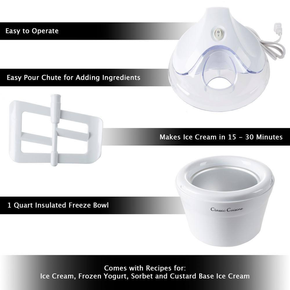 Classic Cuisine Classic Cuisine 1-Qt. Ice Cream Maker