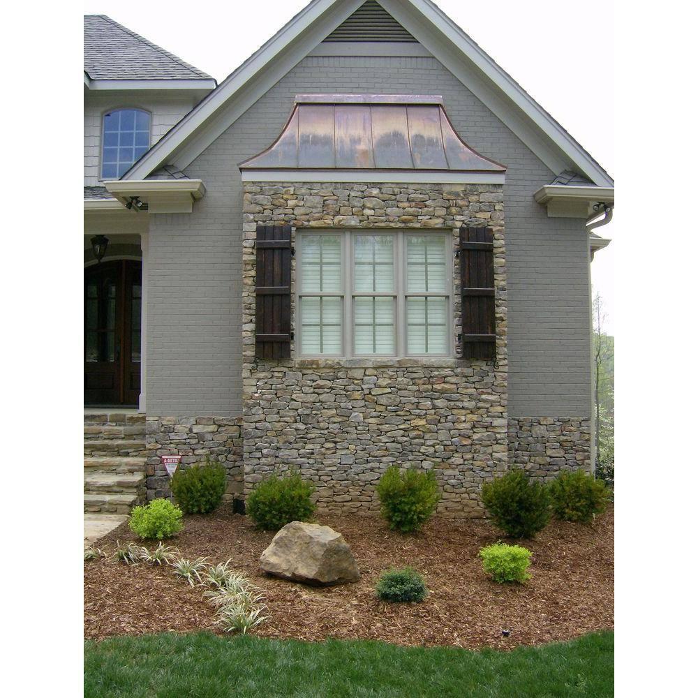 Ekena Millwork Exterior Four Board (2 Batten) Real Wood Pine Board-n-Batten Shutters (Per Pair) (Set of 2)