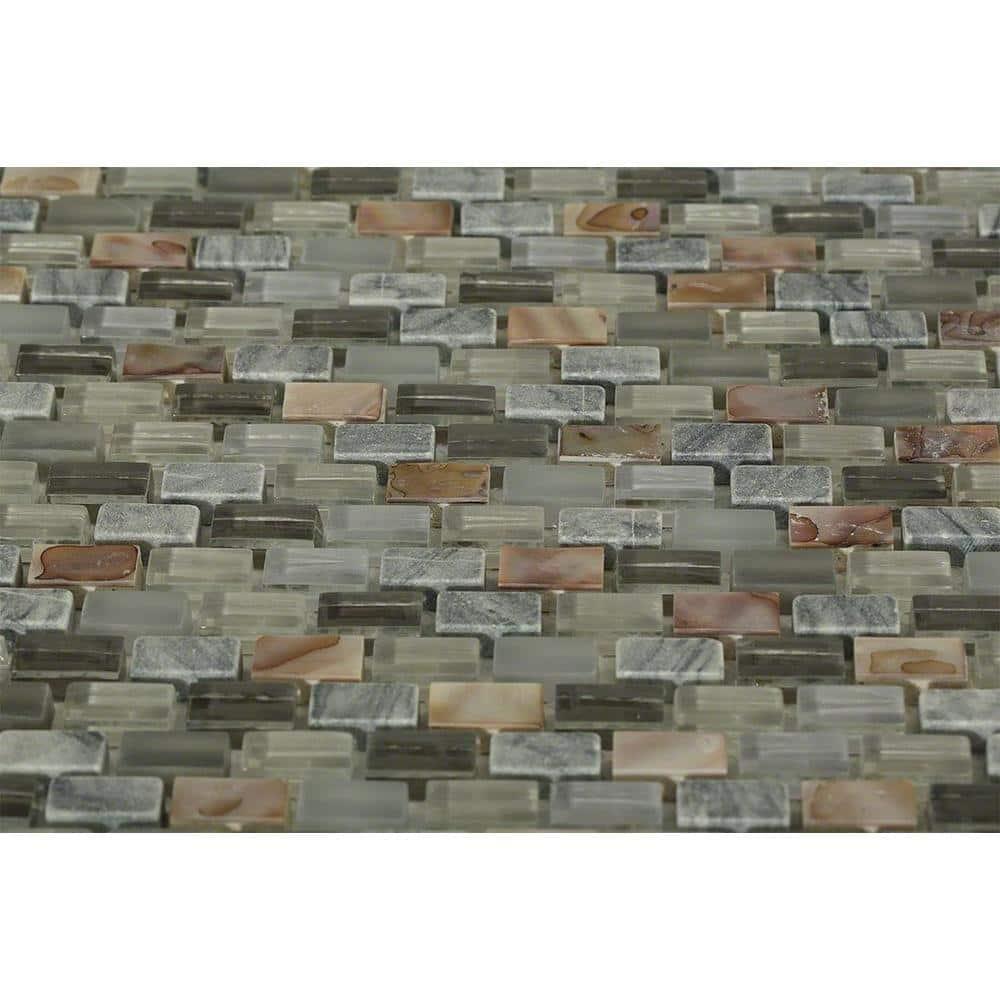 Paradox 0.37" x 0.62" Natural Stone Mosaic Tile