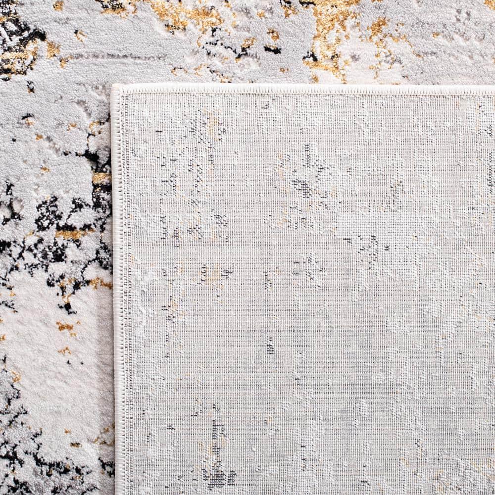 Amalfi AMF572 Power Loomed Area Rug - Creme/Gold - 4'x6' - Safavieh.