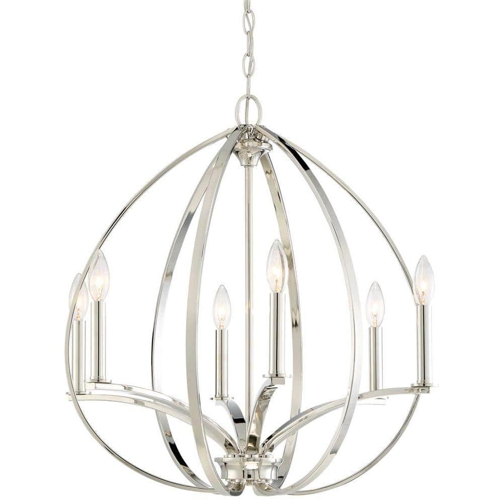 Minka Lavery Tilbury 6 - Light Dimmable Globe Chandelier