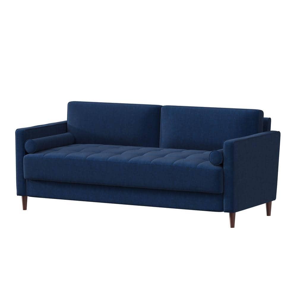LifeStyle Solutions Jareth Sofa in Navy Blue Fabric Upholstery