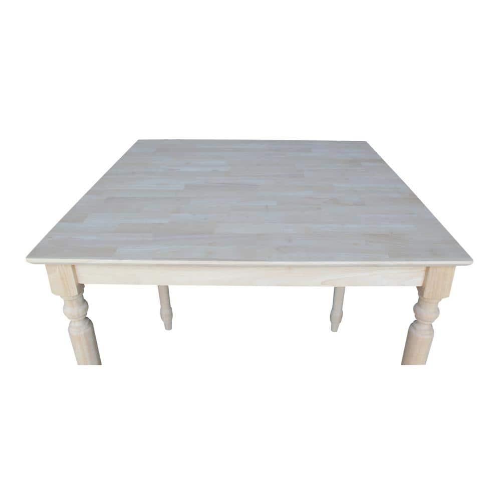 International Concepts Turned Solid Wood Top Dining Table
