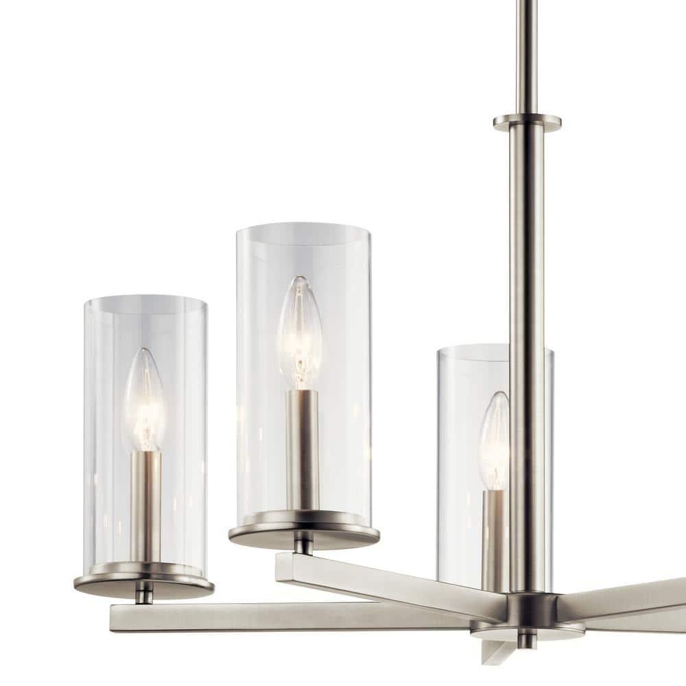 Kichler Lighting Crosby 5 - Light Chandelier in  Brushed Nickel