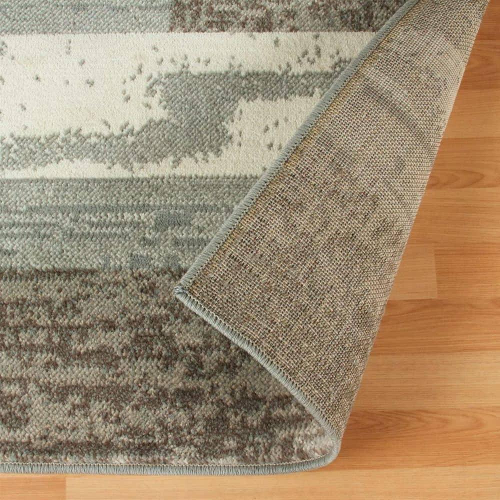 Superior Rockwood Geometric Indoor Area Rug, 5' x 8', Light Blue-Ivory