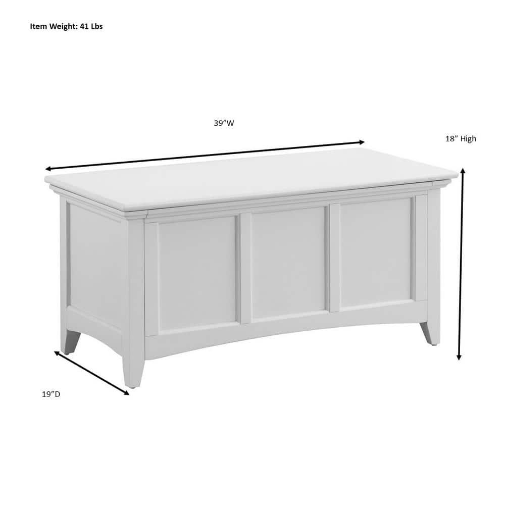 Carolina Living Veranda Storage Chest Black: Modern Design, Bedroom Linen & Sheet Organizer, Wood Frame