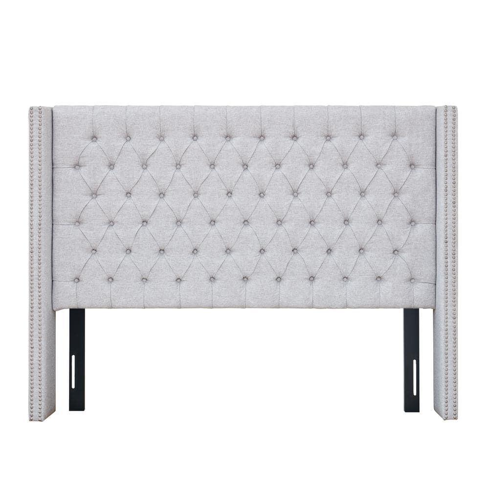 Amelia Upholstery Headboard Grey Queen